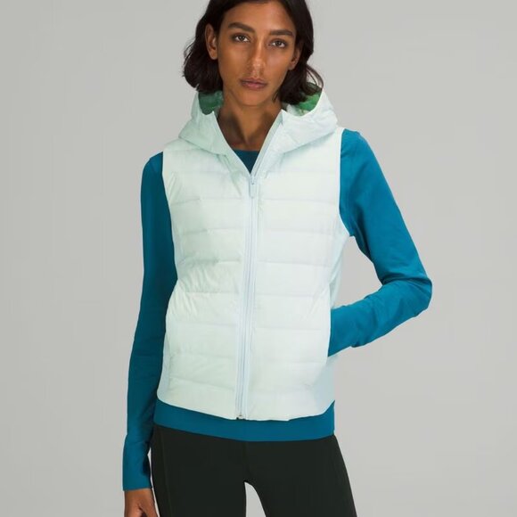 lululemon athletica Jackets & Blazers - Lululemon Women's Delicate Mint Down and Around Goose Down Puffer Vest Size 6